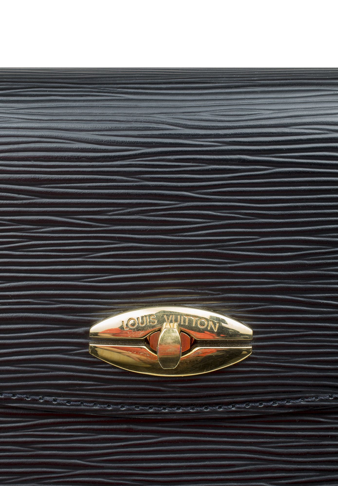 Louis Vuitton Black Leather Bag