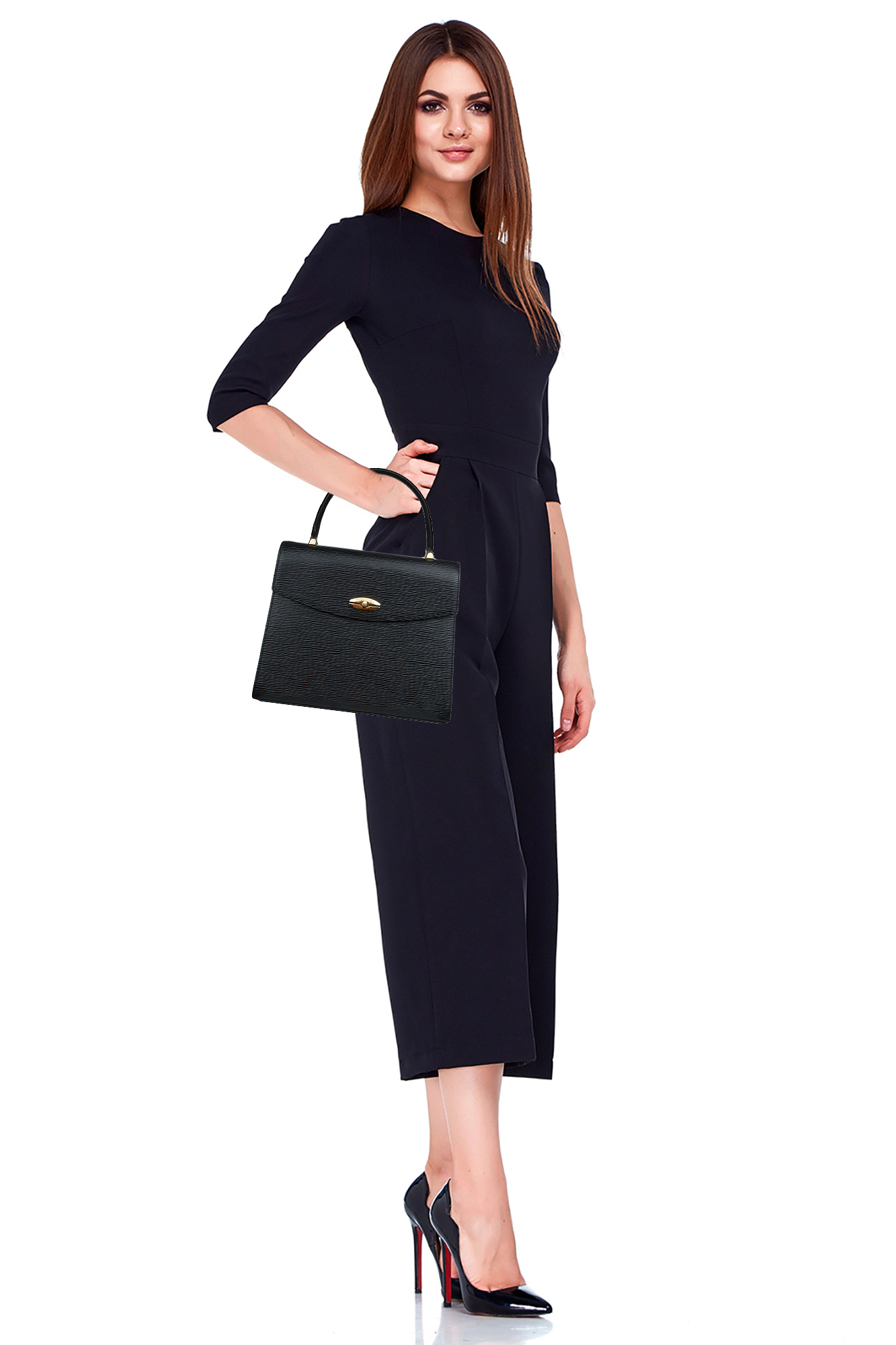 Louis Vuitton Black Leather Bag