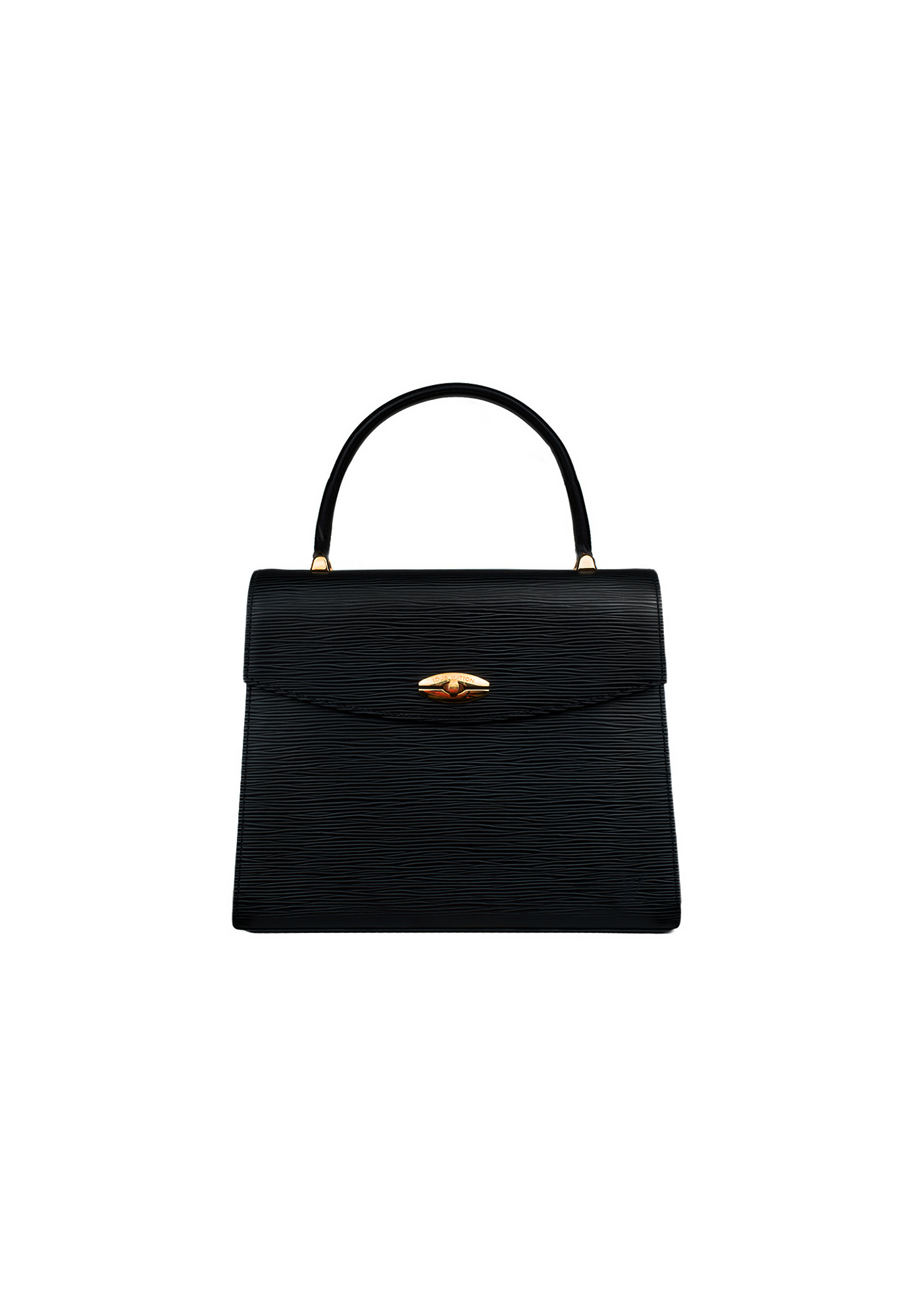 Louis Vuitton Black Leather Bag