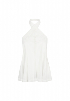 Chanel White Pleated Top