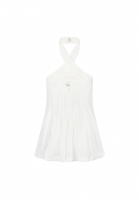 Chanel White Pleated Top