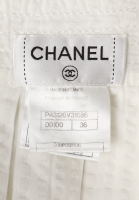 Chanel White Pleated Top