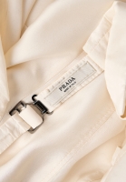 Prada White Silk Jacket With Open Back