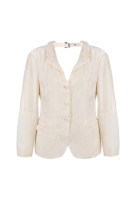 Prada White Silk Jacket With Open Back