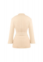 Thierry Mugler Beige Jacket With Belt