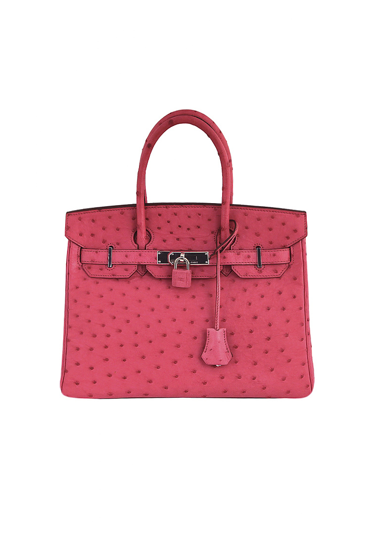 Hermès Birkin 30 Fuchsia Pink Ostrich Bag