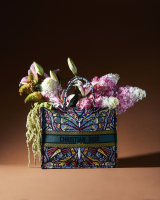Christian Dior Book Tote Multicolor Butterfly Embroidery Bag