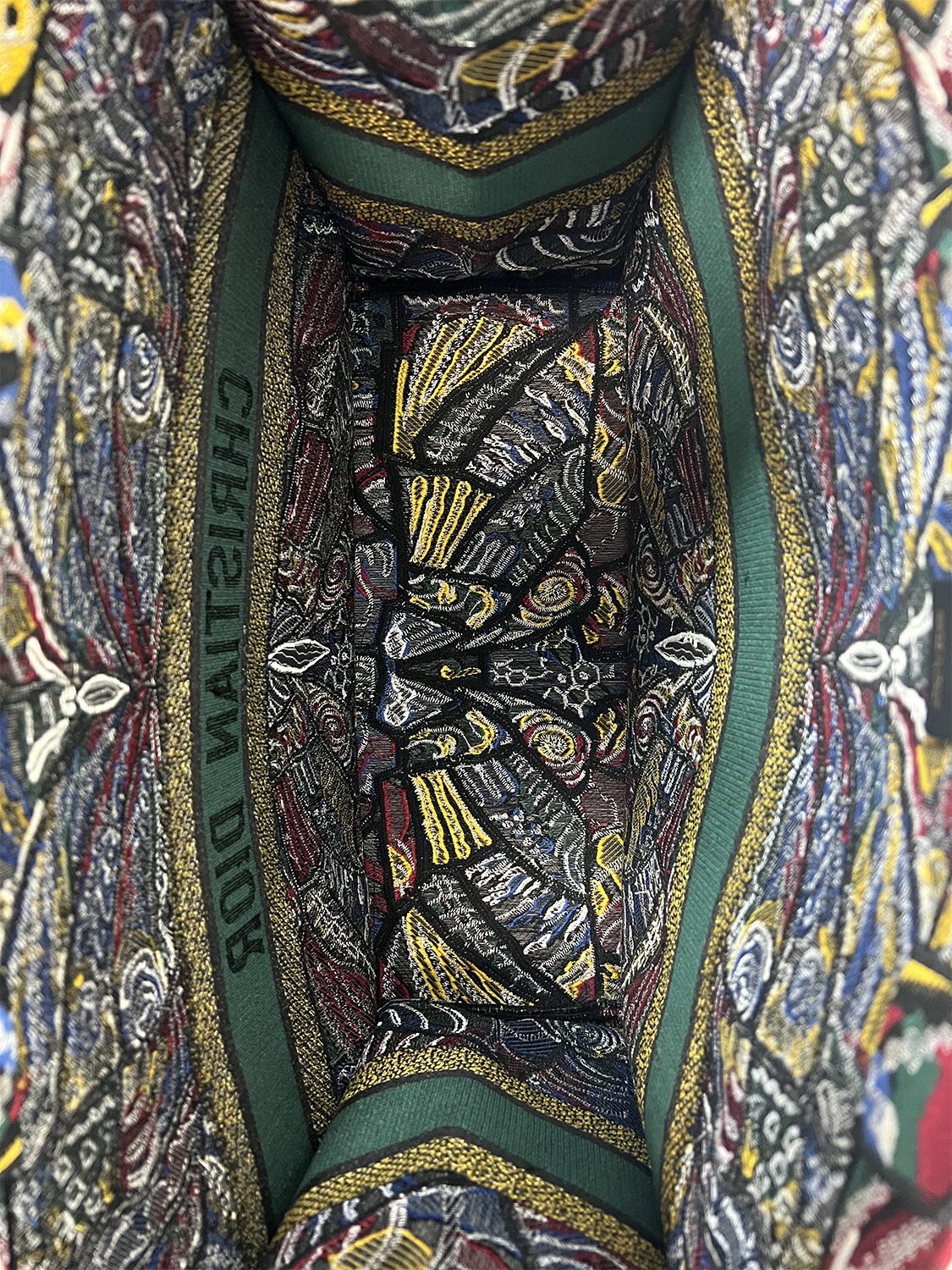 Christian Dior Book Tote Multicolor Butterfly Embroidery Bag