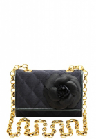 Chanel Camellia Silk Handbag 