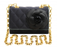 Chanel Camellia Silk Handbag 