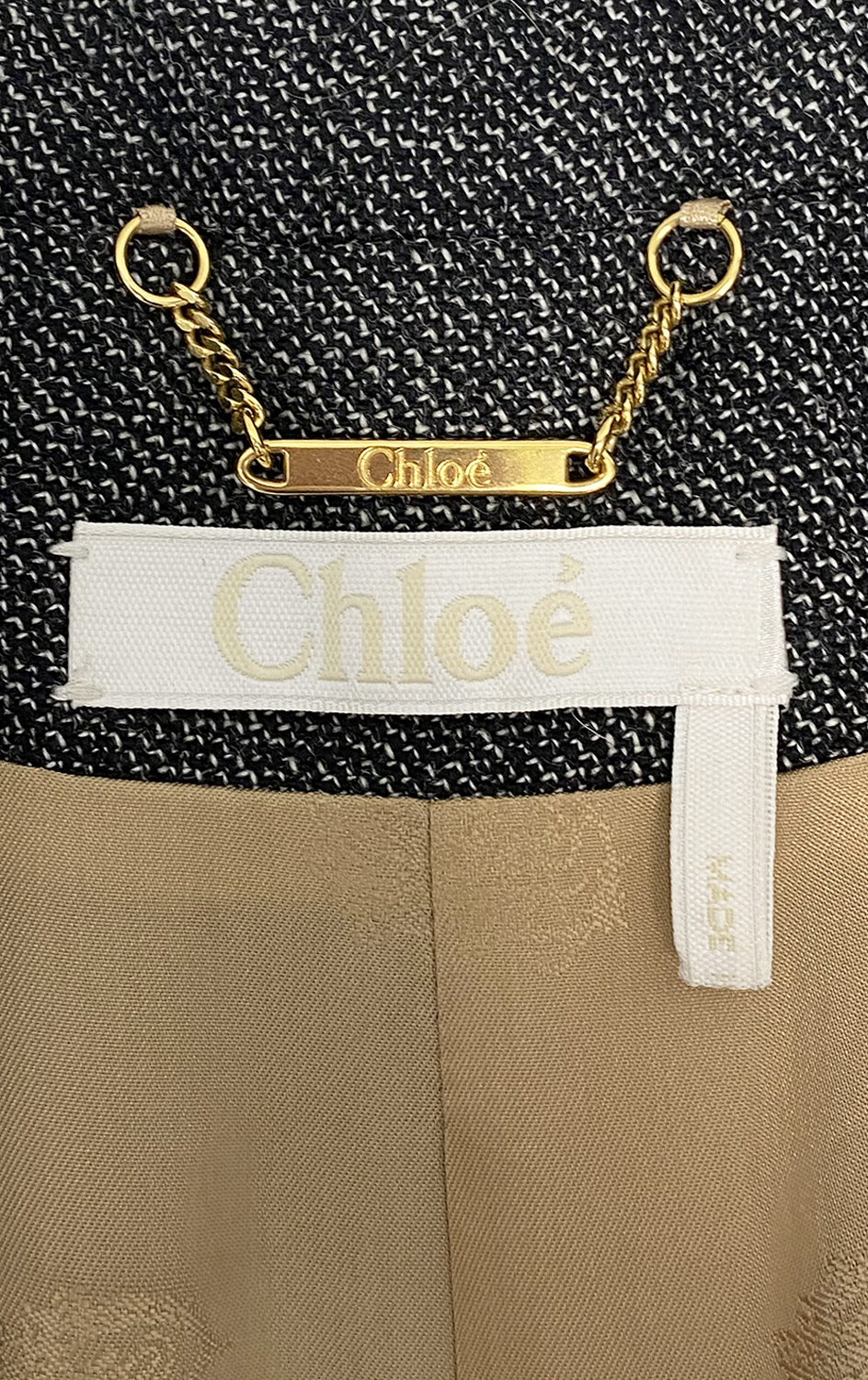 Chloé Gray Short Overcoat