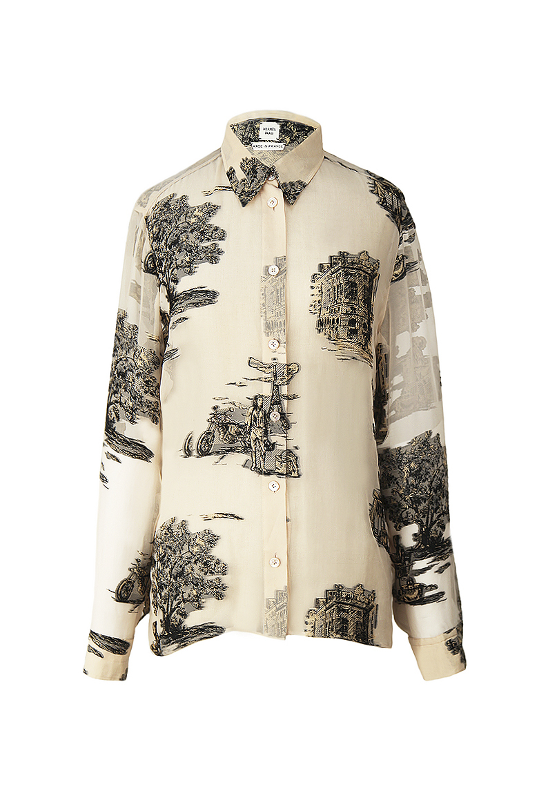 Hermès Chiffon Blouse