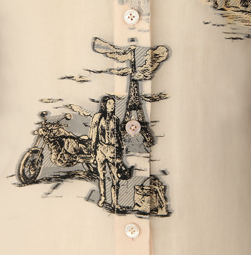 Hermès Chiffon Blouse