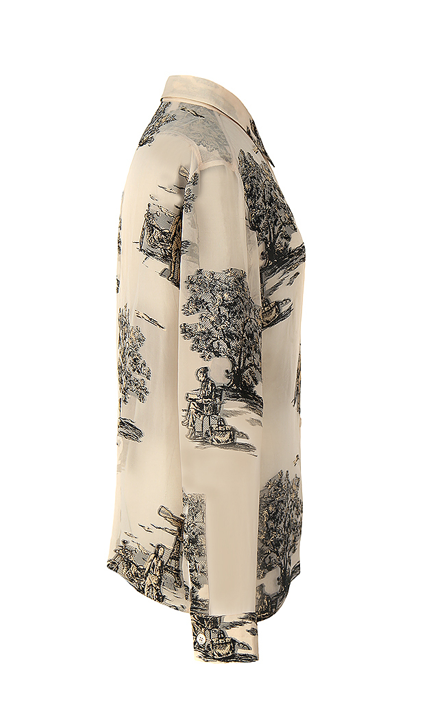 Hermès Chiffon Blouse