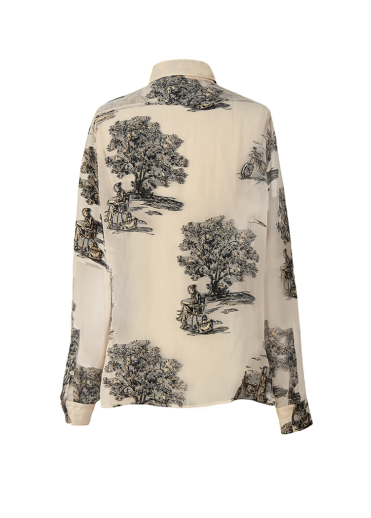 Hermès Chiffon Blouse