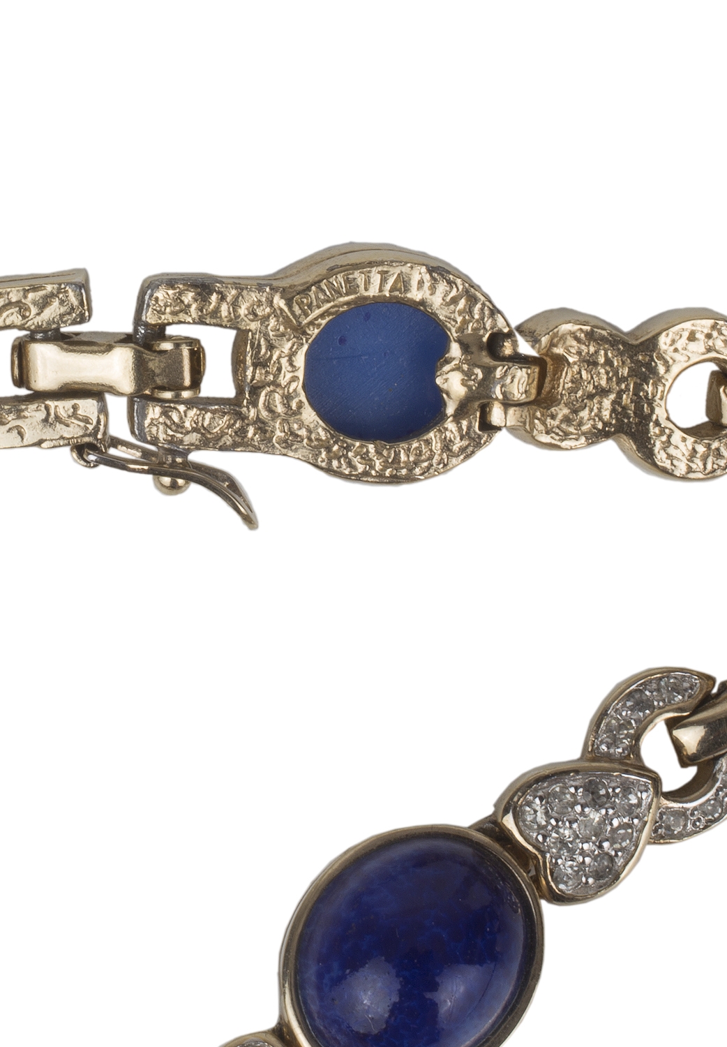 Panetta Necklace With Blue Cabochons