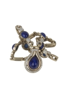 Panetta Necklace With Blue Cabochons