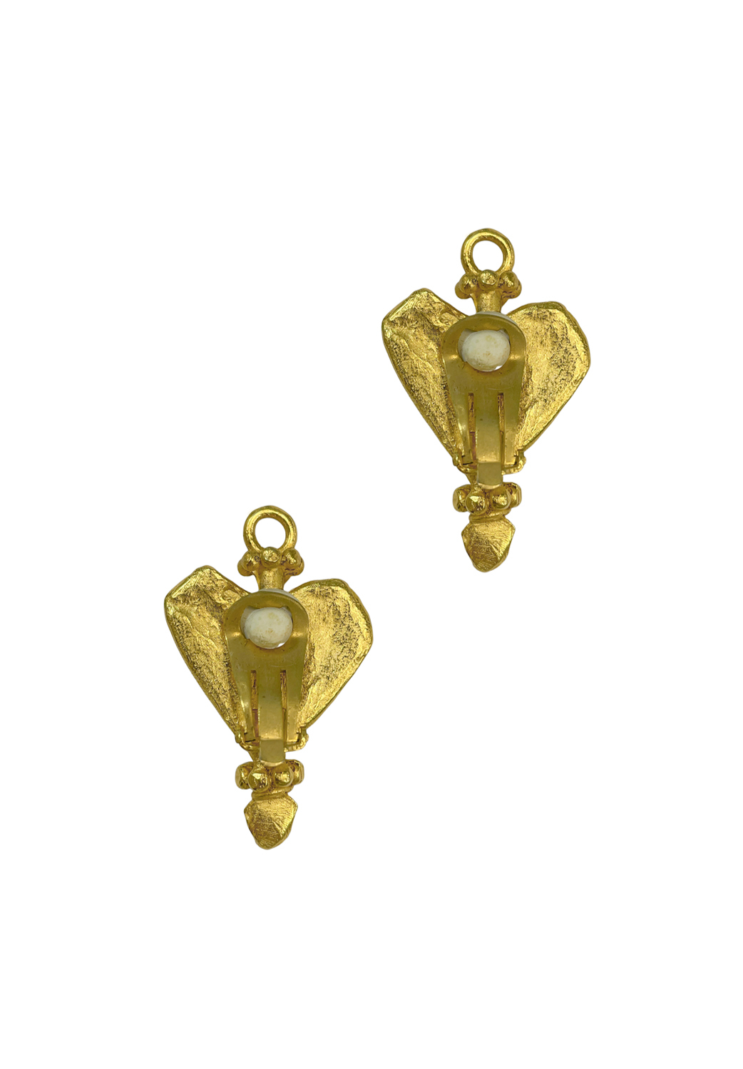 Christian Lacroix Heart Clip-On Earrings