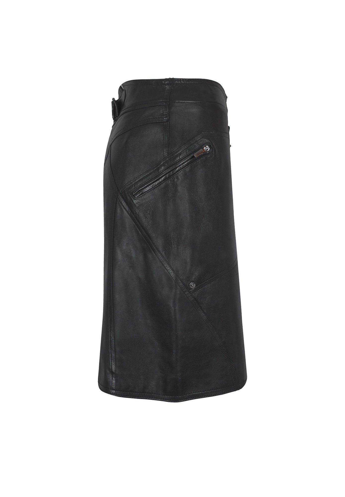 Christian Dior Black Leather Skirt