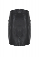 Christian Dior Black Leather Skirt