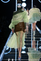 Christian Dior Black Leather Skirt