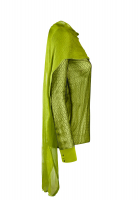 Green Draped Gucci Blouse