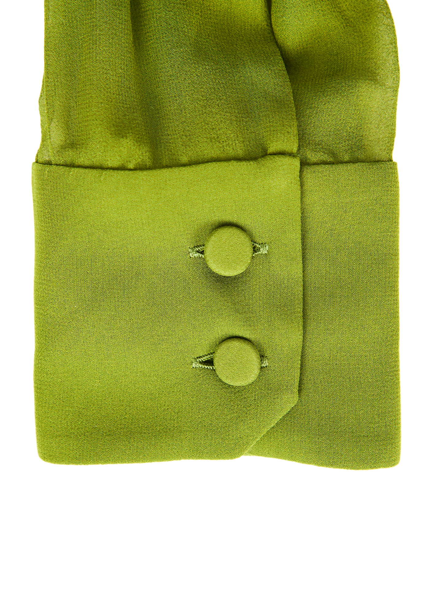 Green Draped Gucci Blouse