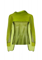 Green Draped Gucci Blouse