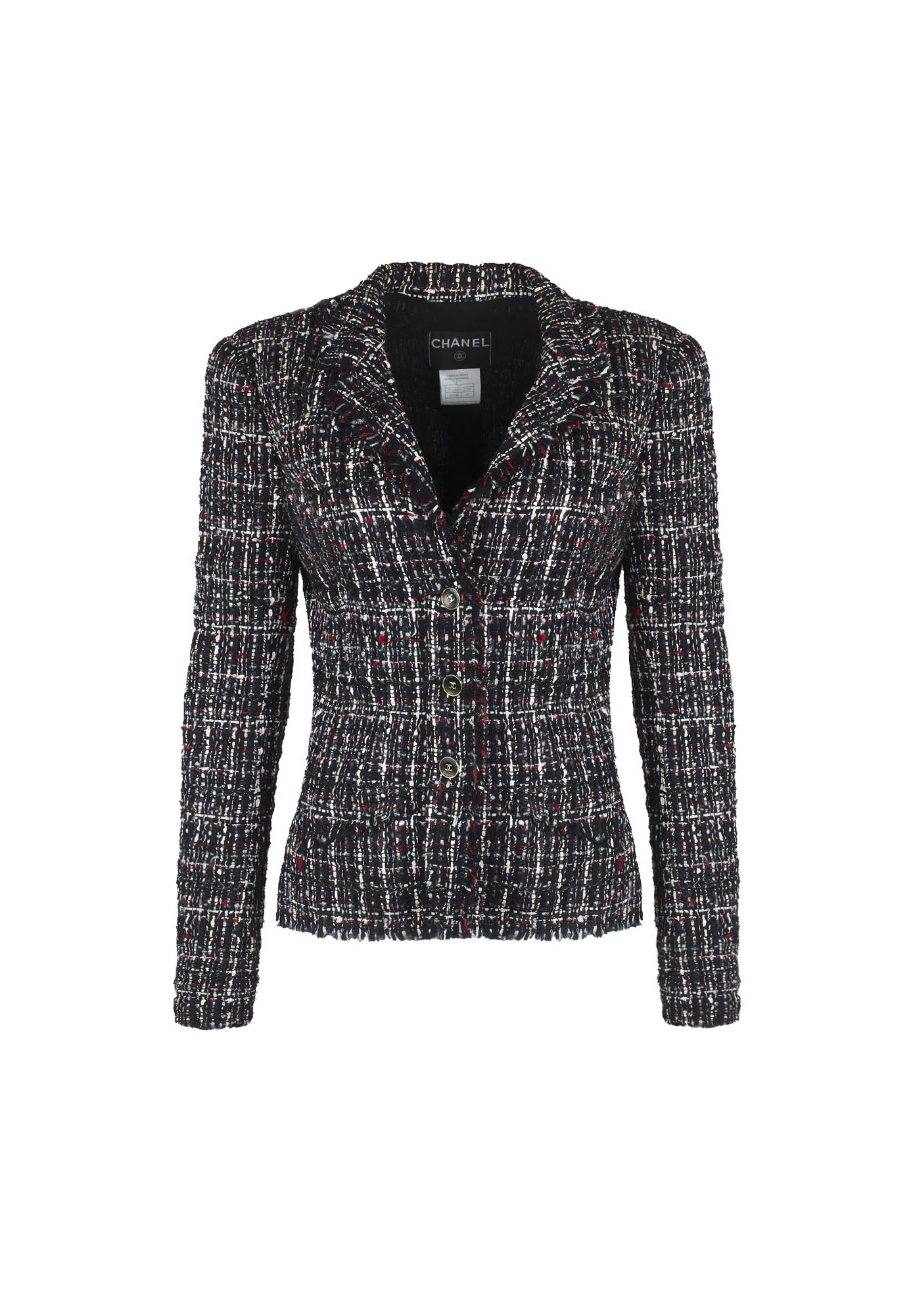 Chanel Raw-Edge Tweed Jacket