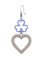 Christian Dior Earrings With Clover And Heart