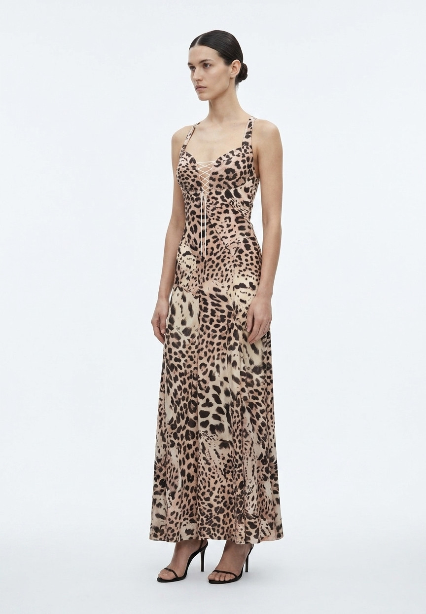 Roberto Cavalli Leopard Print Dress