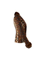 Christian Dior Leopard Jacket With Fur Trim