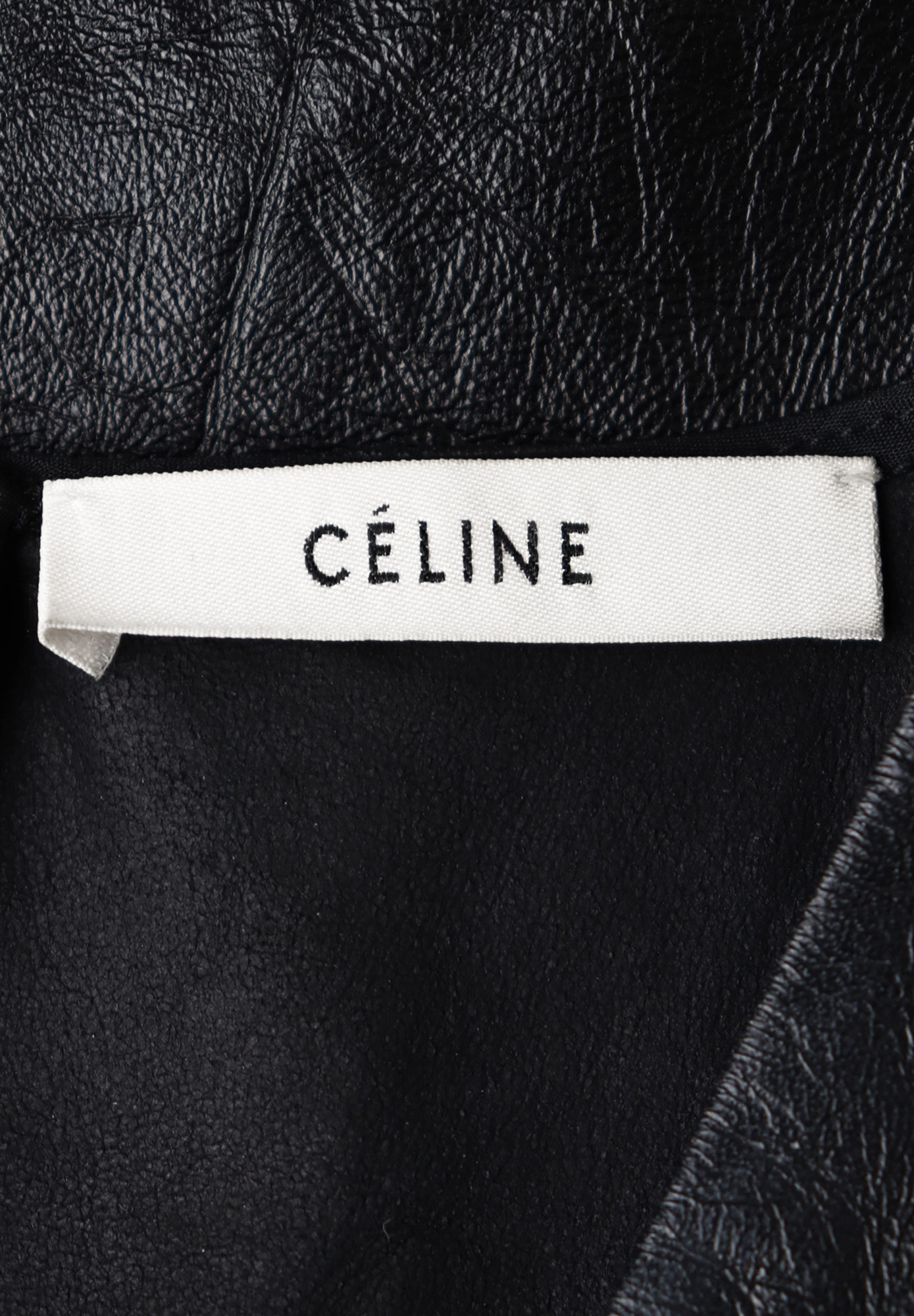 Céline Black Leather Dress