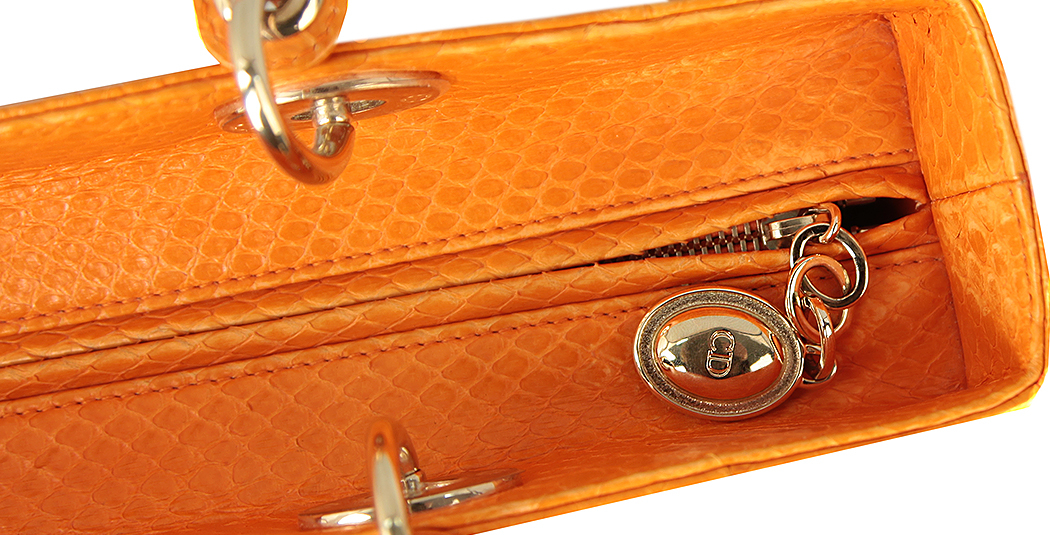 Lady Dior Orange Bag