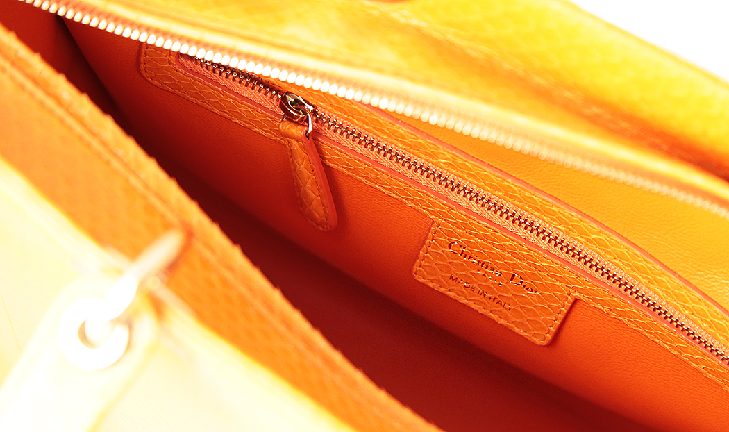 Lady Dior Orange Bag