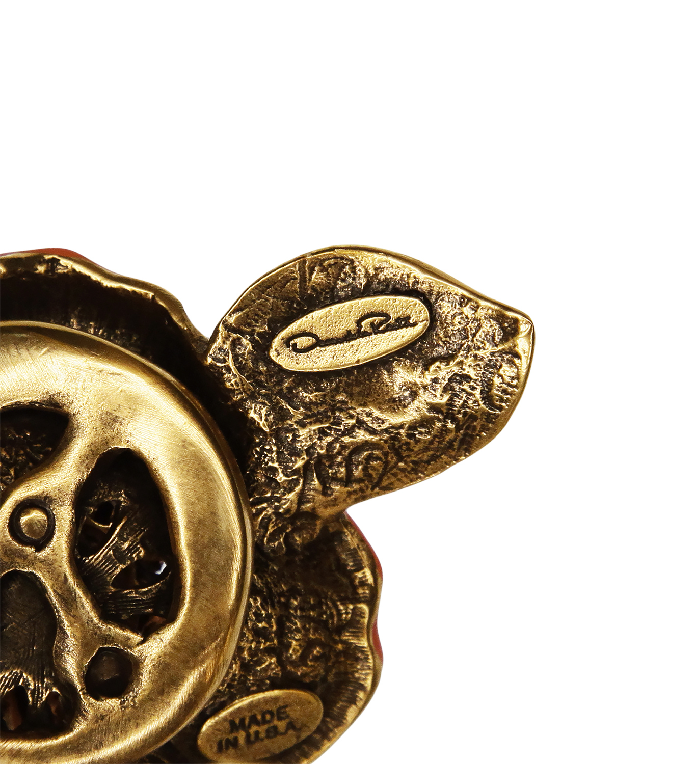 Oscar de la Renta Flower Golden Bracelet