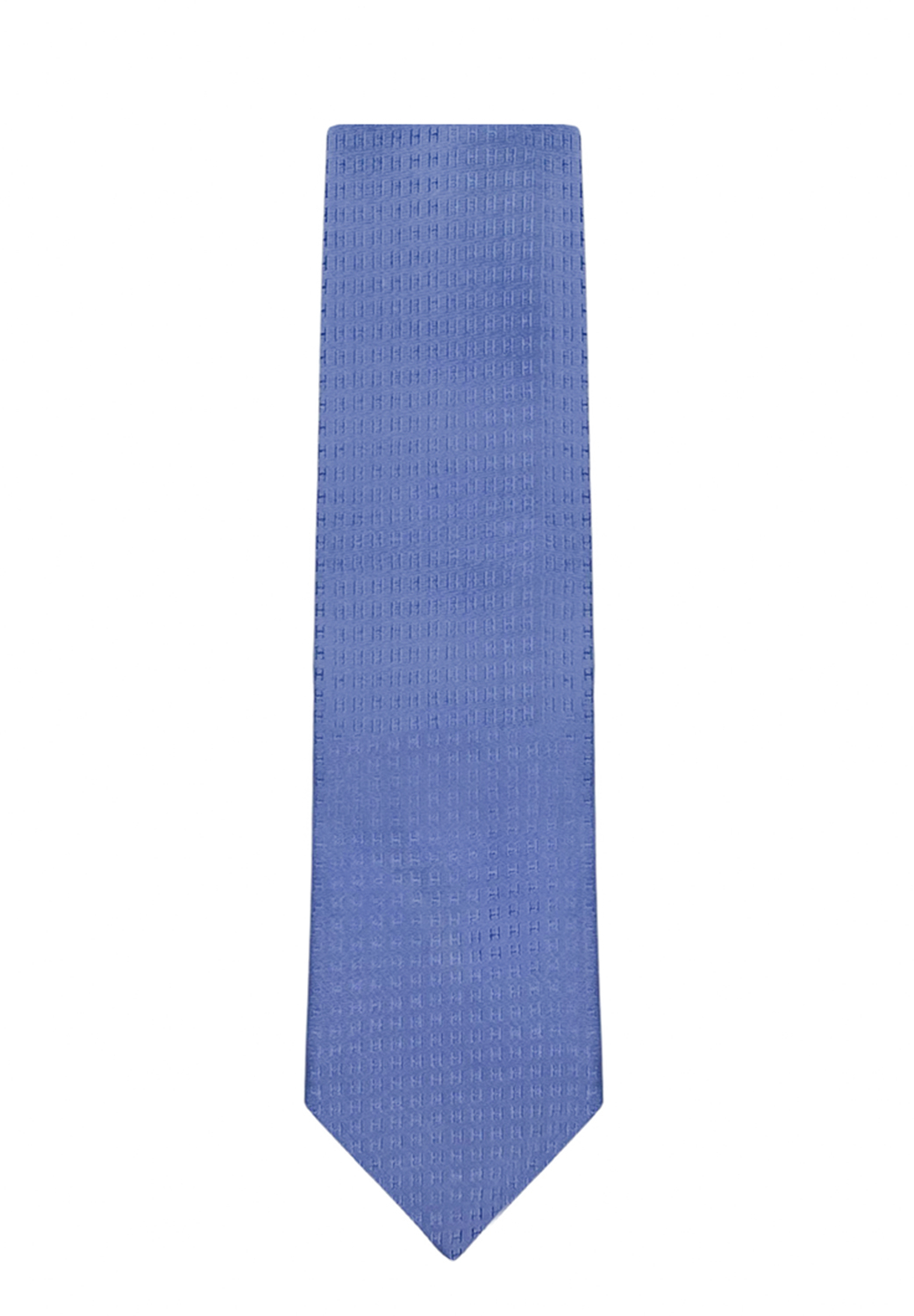 Hermès Light Blue Silk Tie