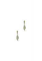 Trifari White Clip-On Earings