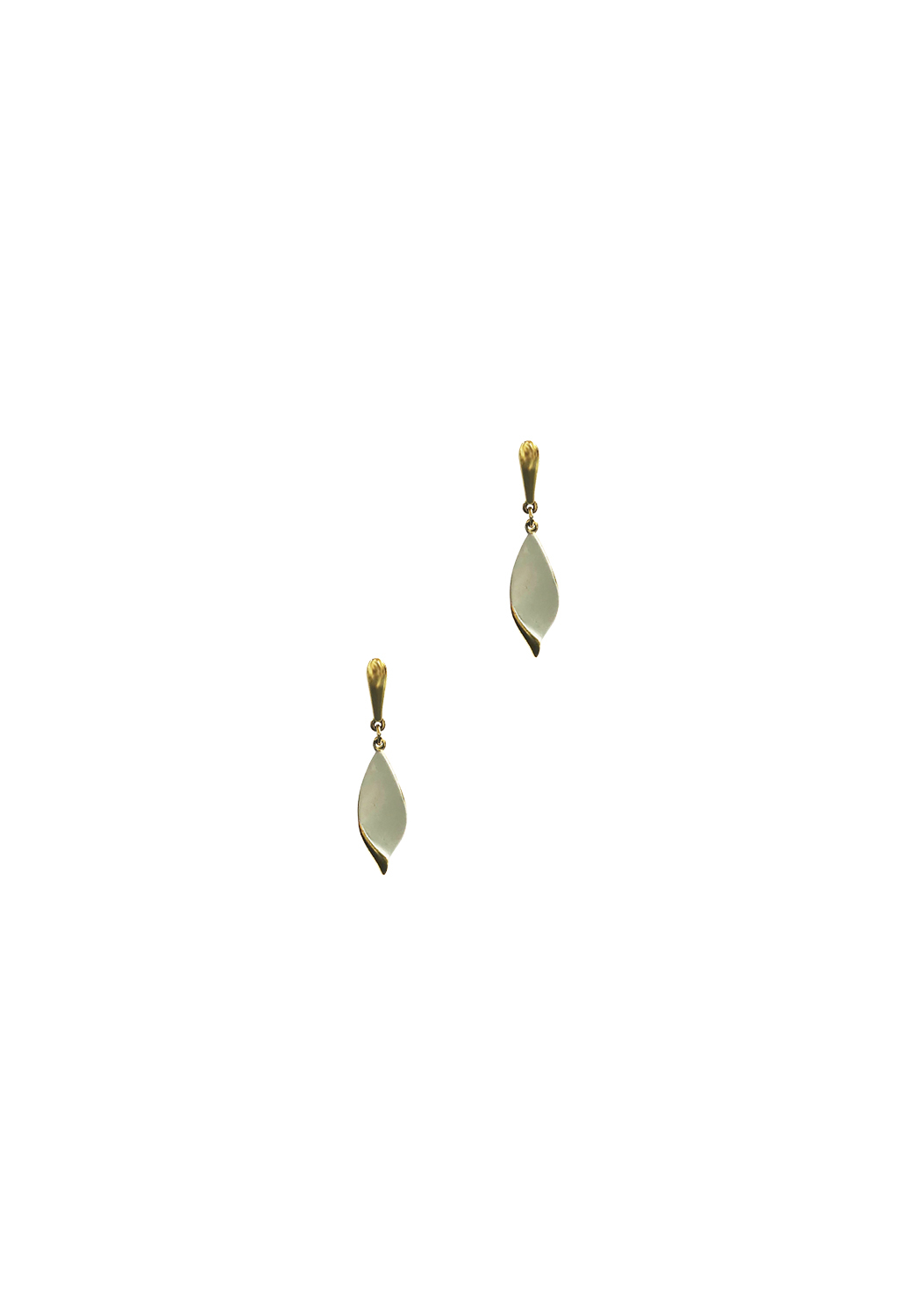 Trifari White Clip-On Earings