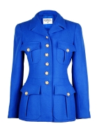 Blue Chanel jacket with patch pockets