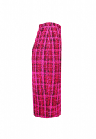Chanel Plaid Tweed Skirt