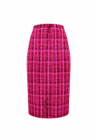 Chanel Plaid Tweed Skirt