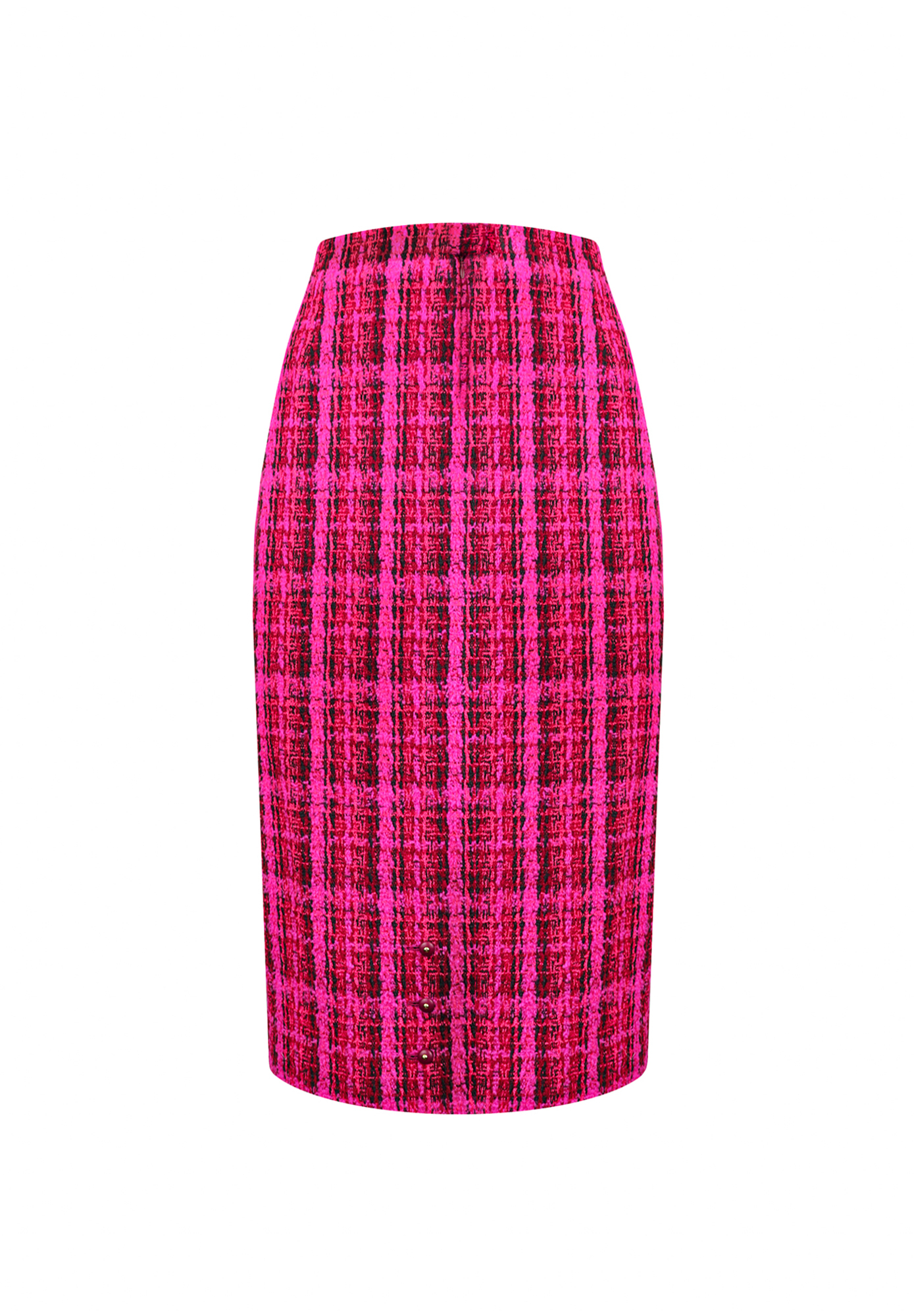 Chanel Plaid Tweed Skirt
