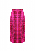Chanel Plaid Tweed Skirt