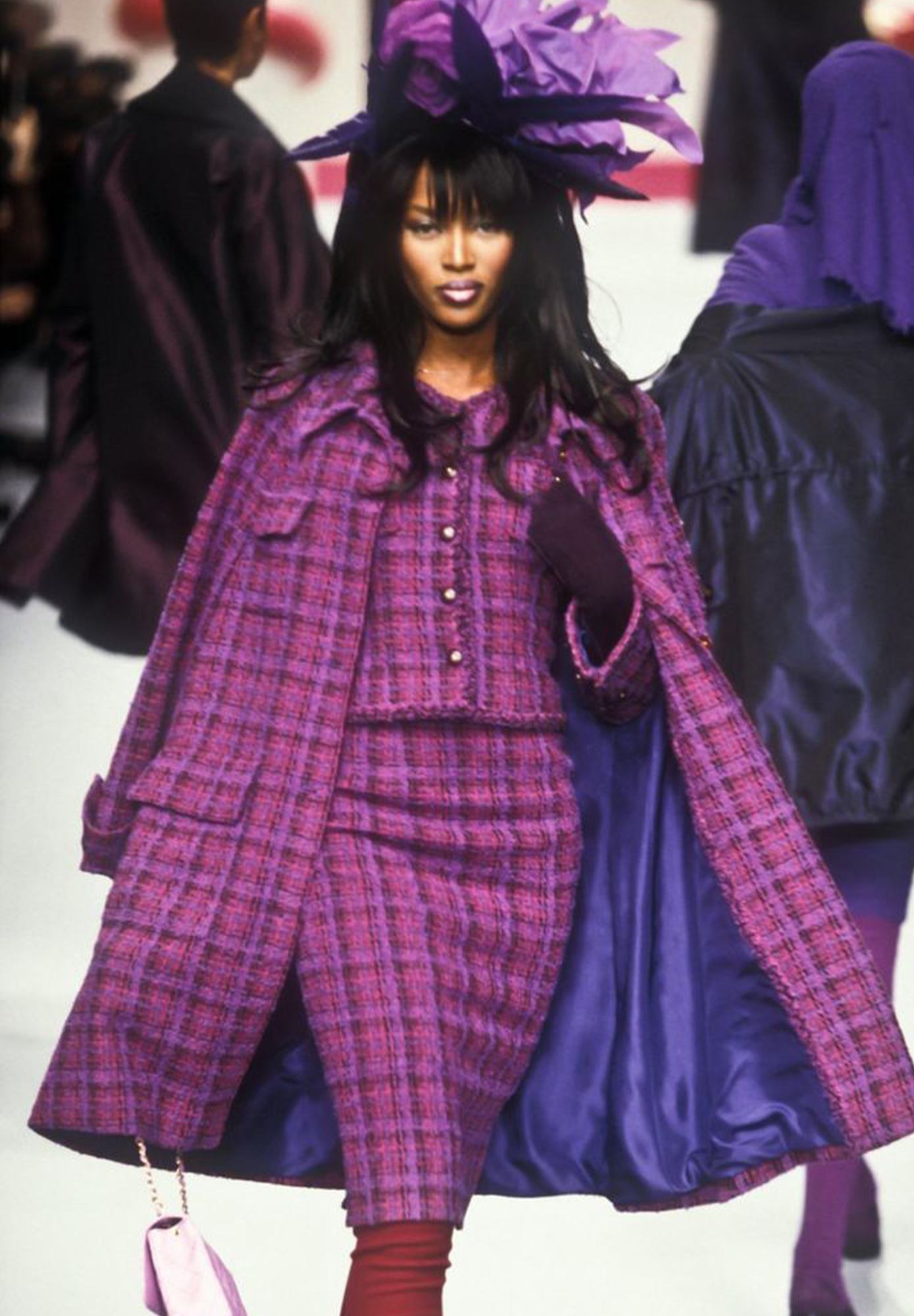 Chanel Plaid Tweed Skirt