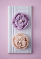 Chanel Soft Pink Camellia Brooch
