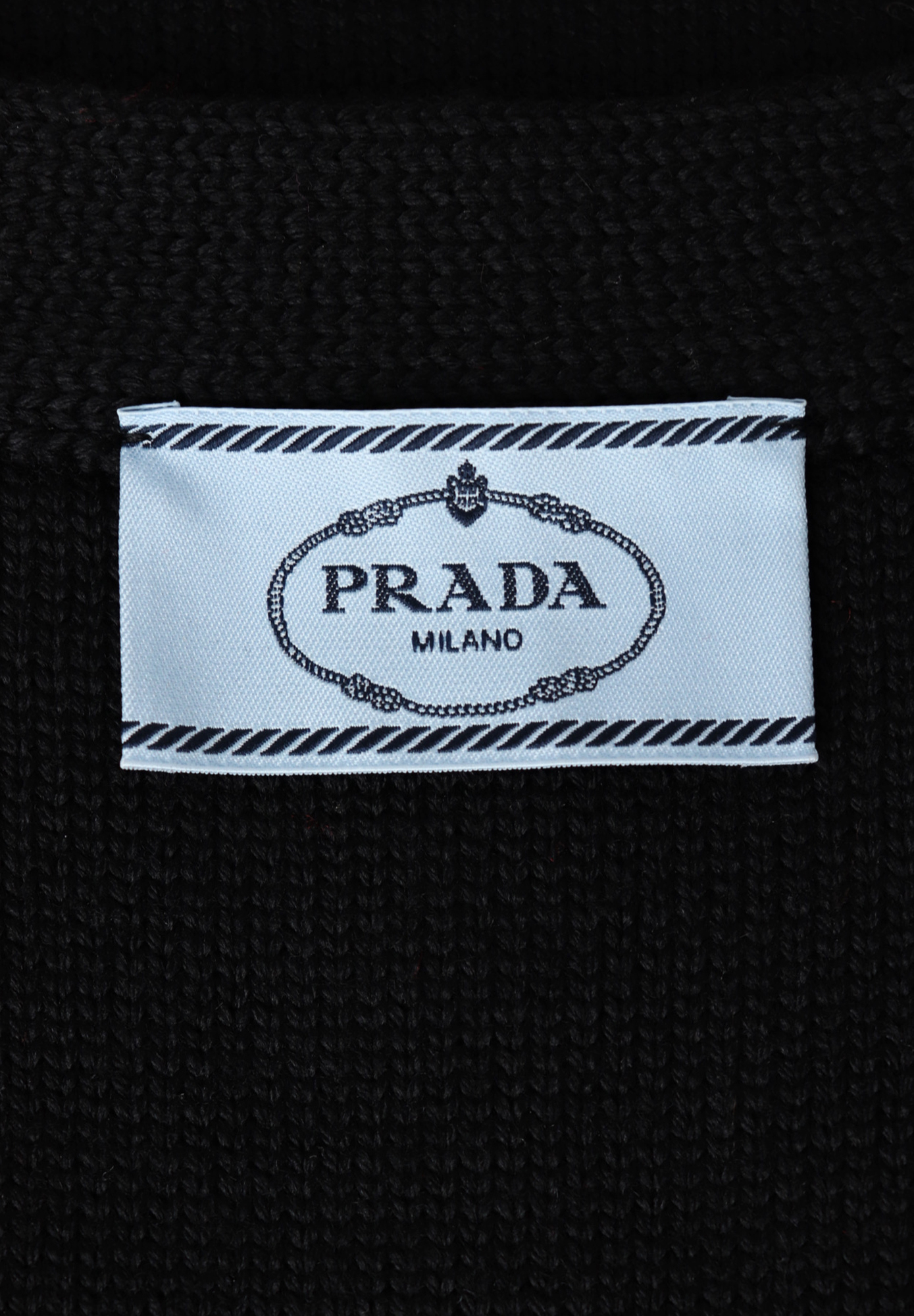 Prada Knitted Vest With A Geometric Pattern