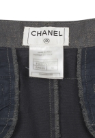 Chanel Gray Denim Skirt