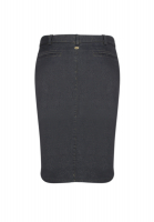 Chanel Gray Denim Skirt