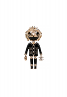 Black Lion Pendant Chanel Brooch